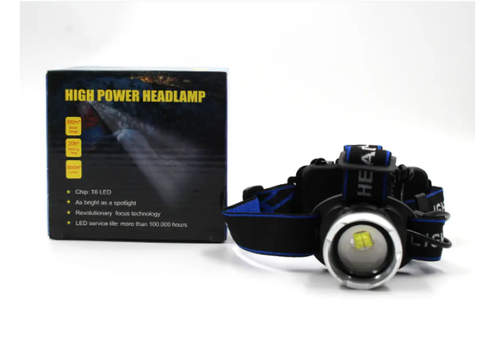 Налобный фонарь BL T24 - P50 2*18650 battery 6809