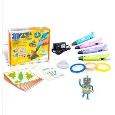 3D ручка с LCD дисплеем Smart 3D pen 3 +пластик +трафареты
