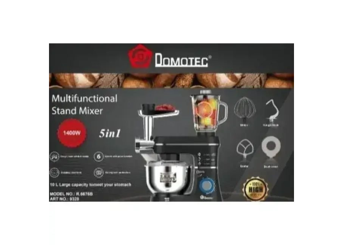 Кухонный комбайн Domotec MS 6676B, 10 л, 1400 Вт