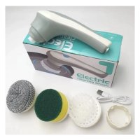 Щётка для мытья посуды с насадами аккумуляторная Electric Cleaning brush