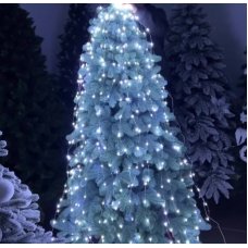 Led гирлянда "Капля росы" Хвост, 300led 3m, USB, c пультом, белый/холодный белый THL-24-42