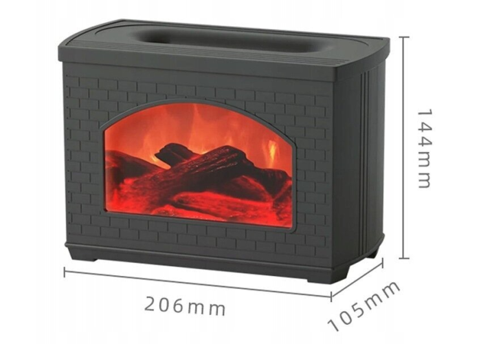 Увлажнитель-аромадиффузор воздуха «Камин» с подсветкой Fireplace Humidifier 915