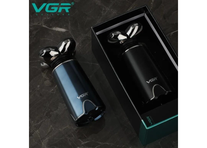 Аккумуляторная влагостойкая мужская электробритва VGR V-397 с плавающей головкой для бритья