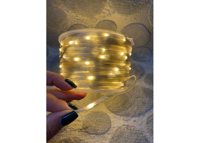 Led гирлянда уличная от сети 1000 LED 100M, теплый белый THL-24-48