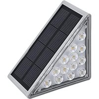 Садовый солнечный светильник для лестниц, 8 LED, 8×8×5,5 см,