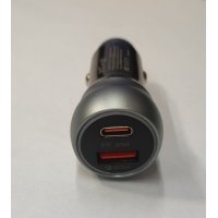 Автомобильное зарядное устройство С-01 38W FAST CHARGE (USB-A-QC 3.0 5V-3A 9V-2A 12V-1.5A Type-C )