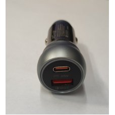 Автомобильное зарядное устройство С-01 38W FAST CHARGE (USB-A-QC 3.0 5V-3A 9V-2A 12V-1.5A Type-C )