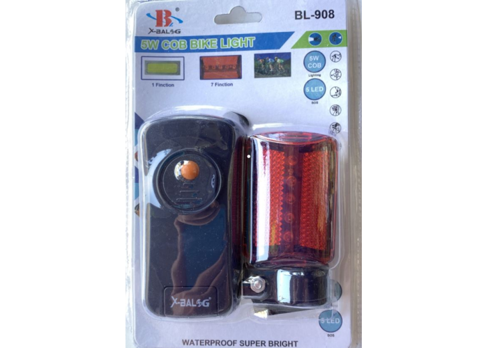 Фонарик велосипедный BL 908 COB 5W
