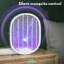 Электрическая мухобойка-лампа 4в1 с аккумулятором, USB, 1200 мач