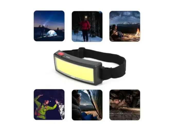 Светодиодный налобный фонарик BL TM-G14 COB + USB CHARGE 8130