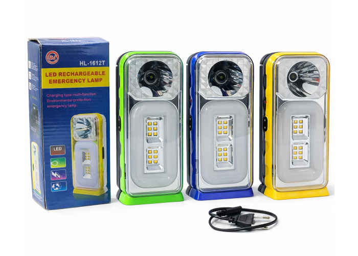 Аварийный светодиодный фонарь HL-1612T, LED Rechargeable Emergency Lamp