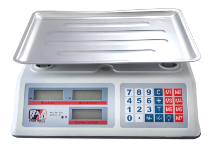 Весы торговые (50кг 6v) PROMOTEC PM 5051